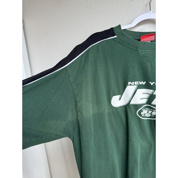 Vintage Green New York Jets Long Sleeve Shirt Crewneck Sports Football NFL XL - Picture 3 of 9